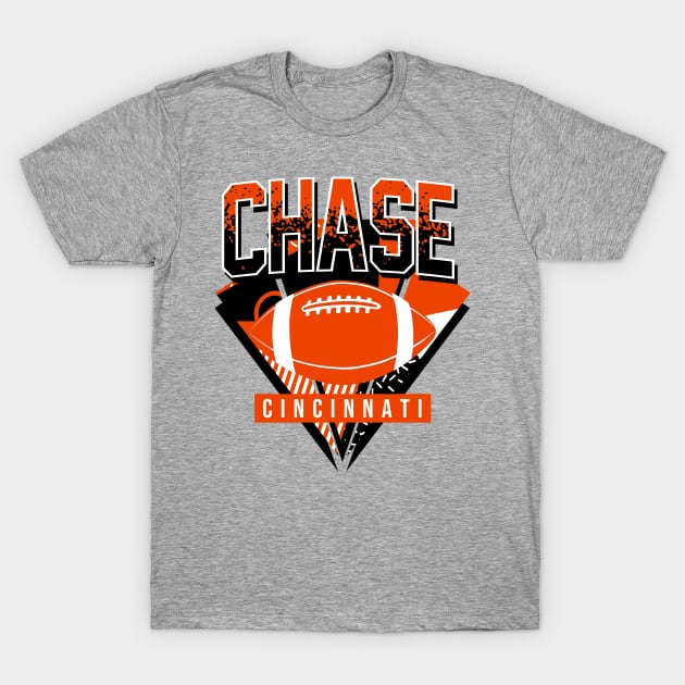 Chase Cincinnati Football Retro T-Shirt by funandgames